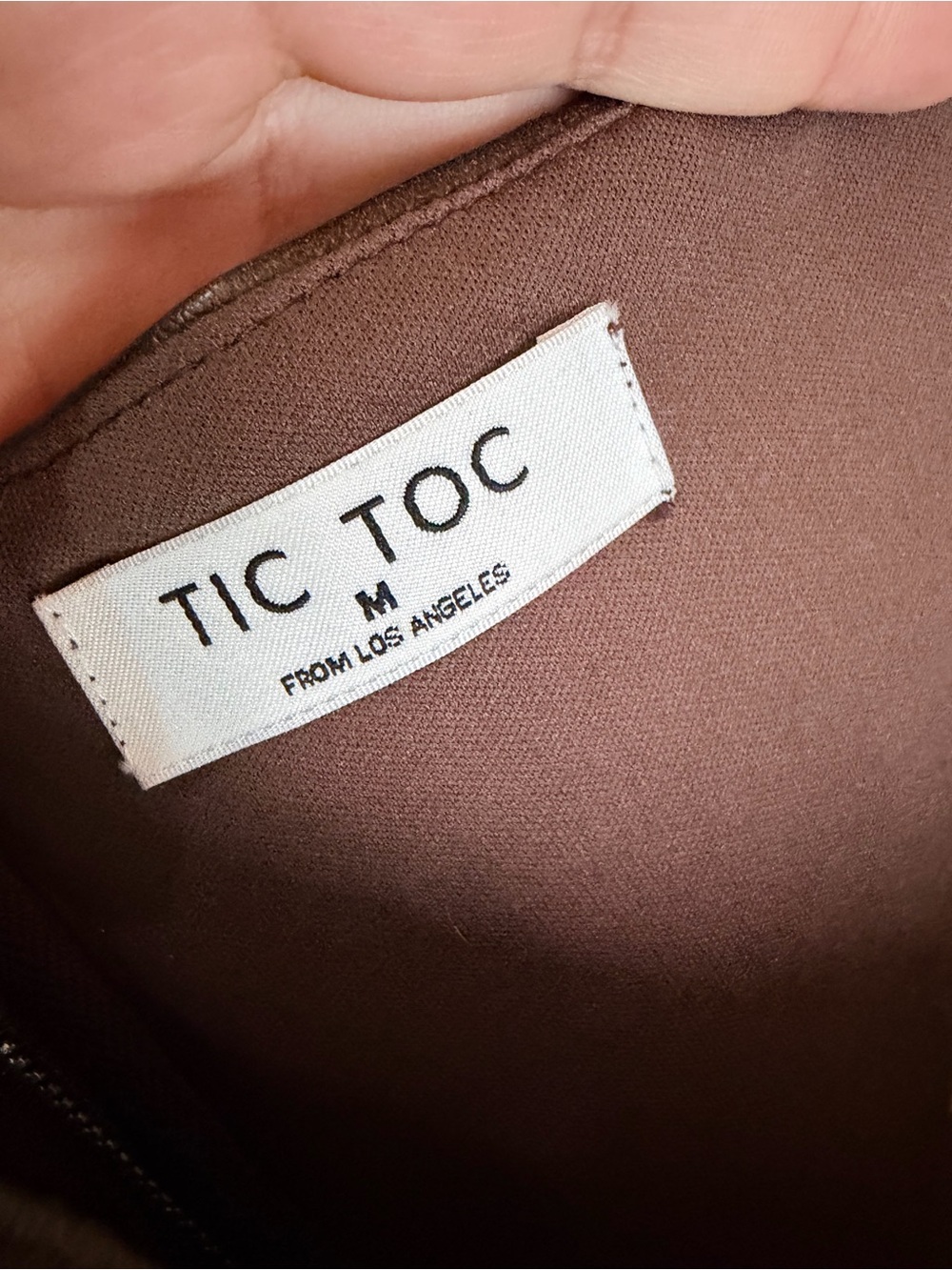 Tic Toc Brown Faux Leather Corset Halter Top Y2K Boho Western Moto Size m - Picture 3 of 6